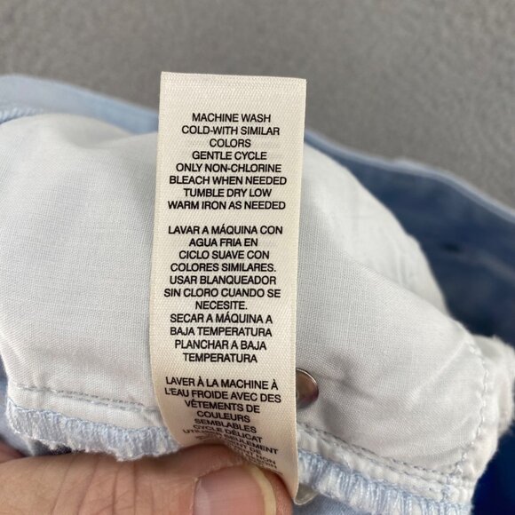 Chicos Jeans Womens 1 US 8 Light Blue Tapered Leg Stretch Denim Everyday Casual - Picture 7 of 12